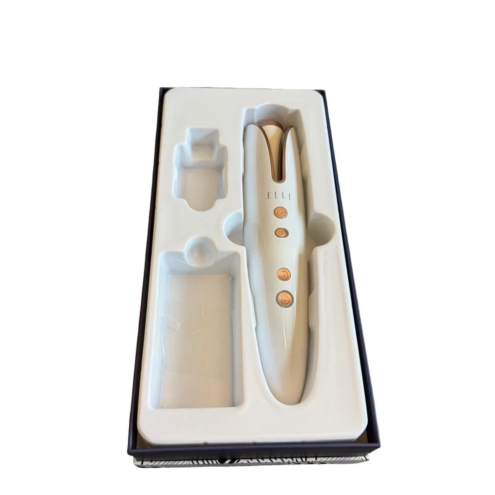 Elle Luxe Cordless Rechargable Automatic Curler Curling Iron Travel Car Vacation